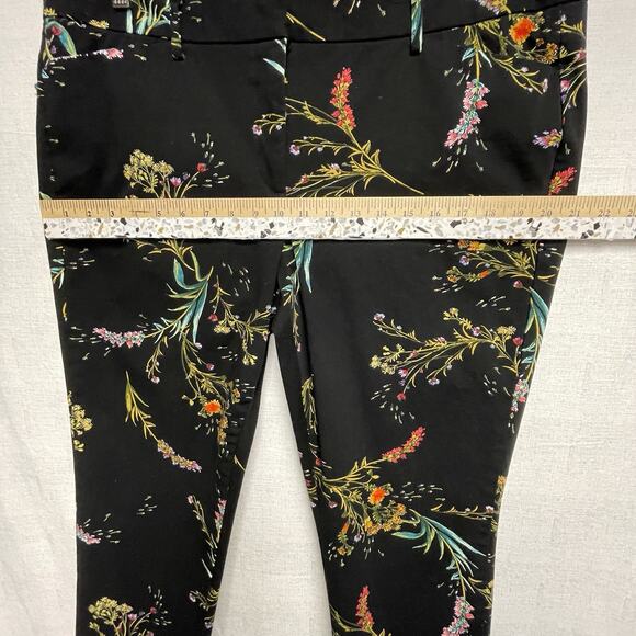 Worthington Women's Black Floral Print Ankle Pants Size 16P - Picture 11 of 16